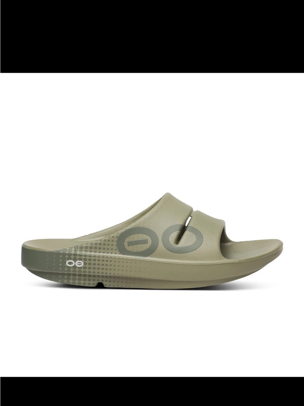OOFOS OOahh Sport Slide
 - Olive Green Men's Recovery Sandal M10/ W12